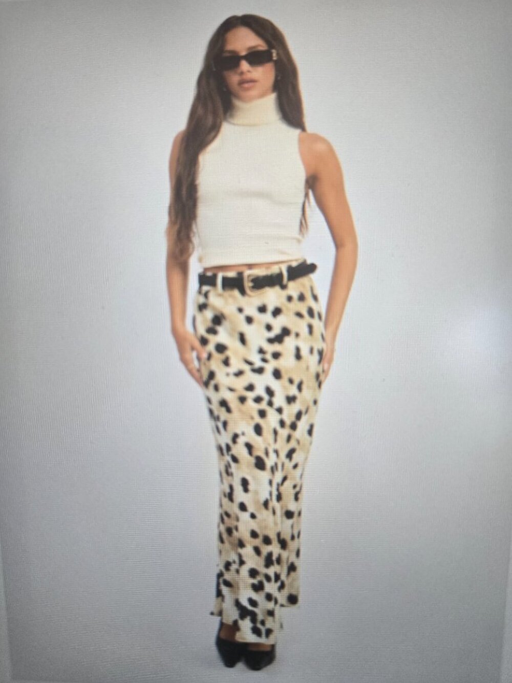Emory Park Leopard Maxi Skirt Size S - NWT